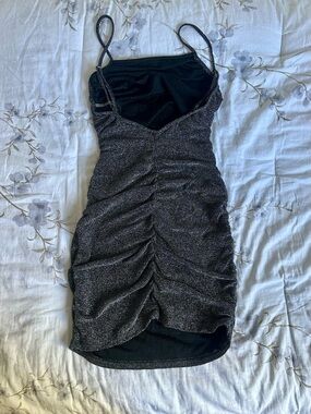 Black Shimmer Bodycon Dress